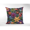 Quill Flowers Throw Pillow.