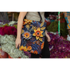 Quill Flowers tote bag, Shopping Bag, Grocery Bag, Library Bag. Three Sizes to Choose From.