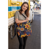 Quill Flowers tote bag, Shopping Bag, Grocery Bag, Library Bag. Three Sizes to Choose From.