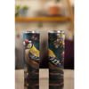 3D Embroidered Goldfinch Tumbler. Come with Straw, 20oz. Stainless Steel. Double Wall Insulation.