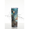 3D Flower Tumbler. Come with Straw, 20oz. Stainless Steel. Double Wall Insulation.