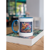 3D Book Flower Mug, Coffee Mug, Tea Mug. Gift for Book Lover.