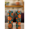3D Inflated Basketball Tumbler. Come with Straw, 20oz. Stainless Steel. Double Wall Insulation.